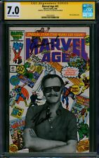 Marvel Age #41 CGC SS 7.0 🌟 SIGNED + EXCELSIOR by STAN LEE 🌟 Photo Cover 1986 picture