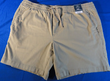 GEORGE TAN KHAKI ABOVE THE KNEE DRAWSTRING LIGHTWEIGHT STREATCH SHORTS XL picture