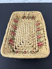 Rolled Grass Basket Wall Decor Boho Natural Organic Colored Natural picture