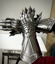Medieval Nazgul Gloves Steel Armor Pair of Gloves Gauntlets Halloween Costume picture