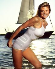 Christie Brinkley Bathing In Suit By Sail Boat 8x10 Photo FROM ORIGINAL NEGATIVE picture