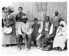 HARRIET TUBMAN UNDERGROUND RAILWAY WITH FREED SLAVES 1860s 8X10 PHOTO picture