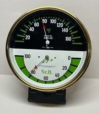 Vintage Cole-Parmer Brass Thermometer and Hygrometer Model 3310-00 (See Pics) picture