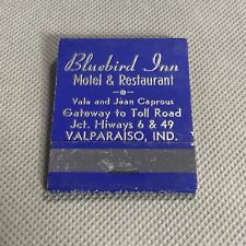 Matchbook - Bluebird Inn Motel & Restaurant Valparaiso Indiana IN Vtg picture