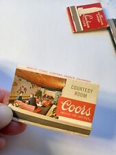 Coors Beer Courtesy Room Matchbook picture