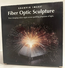 Sharper Image Fiber Optic Sculpture Pyramid Base Multicolored VTG - New Open Box picture
