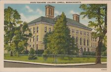 Lowell Massachusetts State Teachers College Linen Unposted Postcard picture