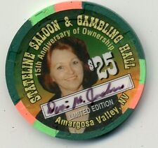  STATE LINE SALOON $25 15TH ANNIVERSARY  AMARGOSY VALLEY, NV CHIPS picture