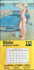Vintage 1984 Ditzler Automotive Finishes PPG Advertising Pin-Up Calendar picture