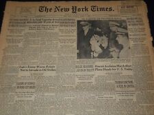 1951 APRIL 17 NEW YORK TIMES - M'ARTHURS WELCOMED IN HAWAII - NT 2268 picture