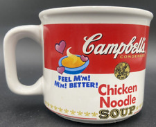 Vintage 1997 Campbell's Chicken Noodle Soup Mug Bowl Cup by Westwood Feel Better picture