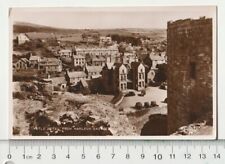 Vtg Rppc Postcard Castle Hotel Taken From Harlech Castle Wales UK Classic Cars  picture