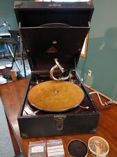 Antique Vintage Zenith 7401 Portable Phonograph Gramophone Working  picture