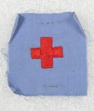 Red Cross: Uniform Cross - small, embroidered on blue linen  picture