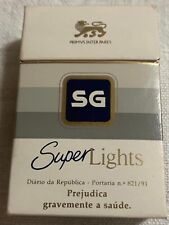 Vintage SG Super Lights Filter Cigarette Cigarettes Cigarette Paper Box Empty picture