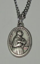 St Charles Borromeo Holy Medal & Chain Gastrointestinal Problems Obesity Dieters picture