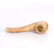 1pcs Classic Small Wooden Mini 103mm Handmade Natural Wood Pipes Smoking Pipe picture