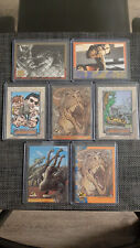 1993 Topps Jurassic Park 7 Card Lot (Comic Promos and Gold Editions) picture