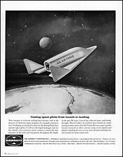 1961 USAF Boeing Dyna-Soar space glider Garrett Corp. retro art print ad adL39 picture