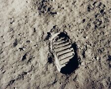Astronaut Buzz Aldrin's bootprint Moonwalk EVAs Apollo 11 24X24 PHOTOGRAPH picture