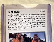 1993 Playboy’s CELEBRITY Authentic Signature Card, Barbi Twins #1BT-24/40 picture