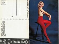  Vintage Postcard Famous Stripper -  Candy Barr - El Rancho Vegas - Nevada picture