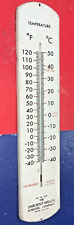 Vintage Sargent Welch Scientific Large Metal Thermometer Sign - 38 3/4” - AS IS picture