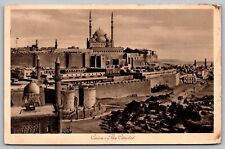 Cario Citadel Birds Eye View Fortress Sepia Castle Egypt Vintage UNP Postcard picture
