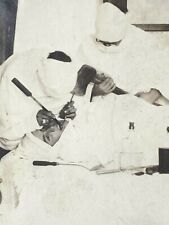 D3 Found Photograph 1923 Hospital Surgery Dentist Funny Operation AXE Odd Weird  picture