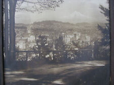 1910s PORTLAND DOWNTOWN VIEW w MOUNT HOOD old Oregon Photograph BENJAMIN GIFFORD picture