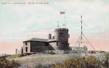 Blue Hill Observatory, Blue Hills, Massachusetts,  Early Postcard, Unused picture