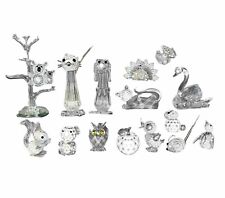 Lot of Vintage Swarovski Crystal FigurinesRetired Squirrel, Cat, Dog, Duck Etc picture