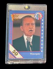 RARE LTD 1992 Wild Card Decision 50 Stripe Parallel #73 Watergate picture