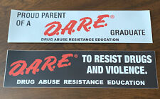D.A.R.E. Bumper Sticker Set Of 2 DARE Resist Drug Abuse Violence DARE Graduate picture