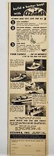 1954 Ozarka Fishing Boats Pram Runabout Print Ad Woodstock Illinois picture