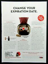 2011 POMX Pomegranate Antioxidant Superpill Magazine Ad picture