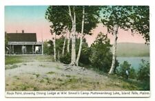 c1910 PC: Hook Point, W.W. Sewall’s Camp Lake Mattawamkeag, Island Falls, ME picture