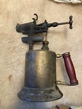 Vintage Clayton & Lambert Brass Blow Torch 1923 Red Handle picture