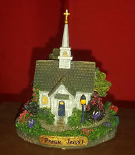 Thomas Kinkade The Forest Chapel Miniature Sculpture Praise Jesus 2001 picture