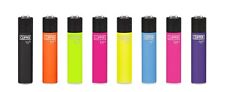 4 X CLIPPER (Full Size Fluorescent - Soft Touch) LIGHTERS Refillable - Mix Color picture