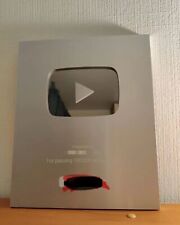 AUTHENTIC YOUTUBE SILVER PLAY BUTTON 100000 AWARD, RARE, BRAND NEW picture
