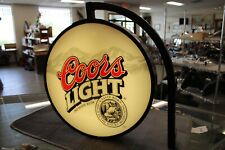 Vintage 90's Coors Light/ Coors Original Double Sided Post Light (NOT NEON) picture