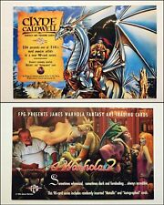 1995 FPG Fantasy Art Series CLYDE CALDWELL & JAMES WARHOLA 8x4 Dealer Promo Card picture