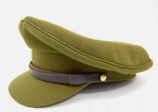 British Army 1940's Khaki Peak Cap WWII Officers Style Dress Uniform Hat WW2 picture