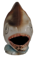 Vintage Brazil Piranha Fish Figurine Ceramic #4081  picture