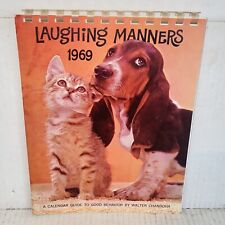 Vintage 1969 Hallmark Animal Calendar Laughing Manners Guide To Good Behavior picture
