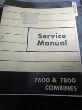 Vintage Oliver 7600 7800 Combine Service Manual SM-873 June 1973 WFE White Farm picture