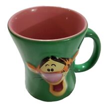 The Disney Store Tigger Time Green Pink Inside Ceramic 3D Winnie The Pooh Mug picture