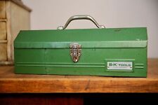 Vintage SK Tools Toolbox Mechanics Chest Plumbers Coffin sockets machinist green picture