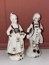 CHARITY SALE Victorian George & Martha Washington Couple Figurines Set ❤️blt39j5 picture